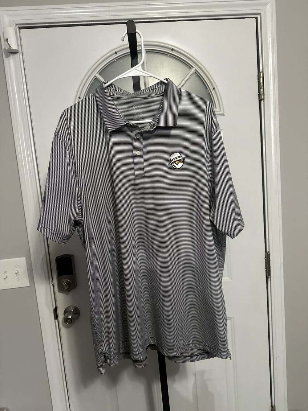 Nike x Malbon Golf Striped Dri-FIT Polo Shirt Size XL #391
